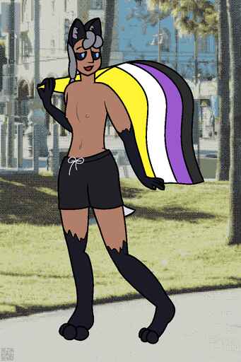 nonbinary-fops-moment-topless